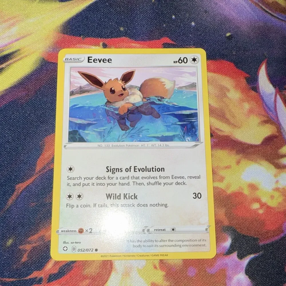 Pokemon TCG Eevee 052/072 Sword & Shield Lot (10 Cards) Regular (English) NM